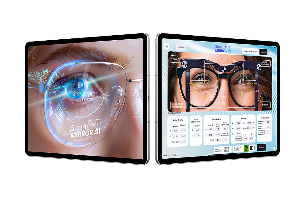 Smart Mirror AI - logiciel de prise de mesures optiques