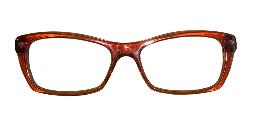 Photo de lunettes rouges