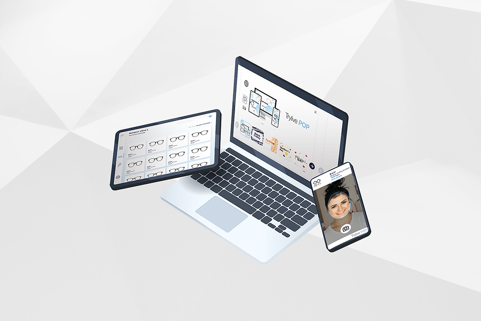 Trylive POP - solution d'essayage virtuel de lunettes en 3D
