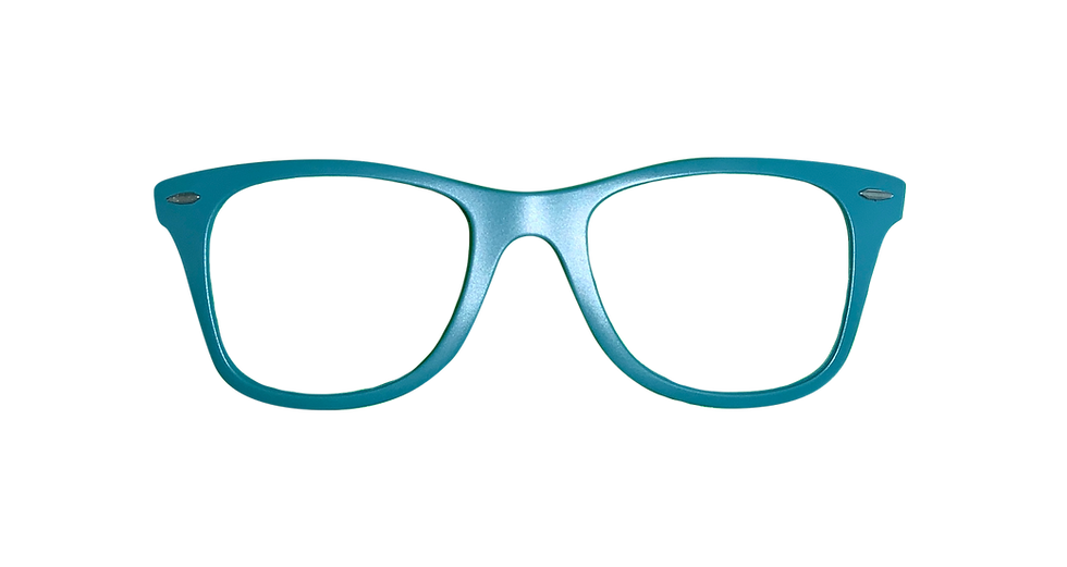Foto de gafas azules.