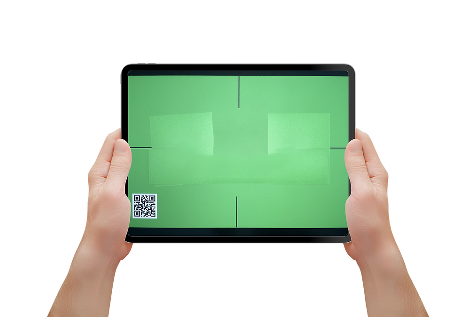Imagen del iPad que muestra el concepto de Realidad Aumentada para ópticos